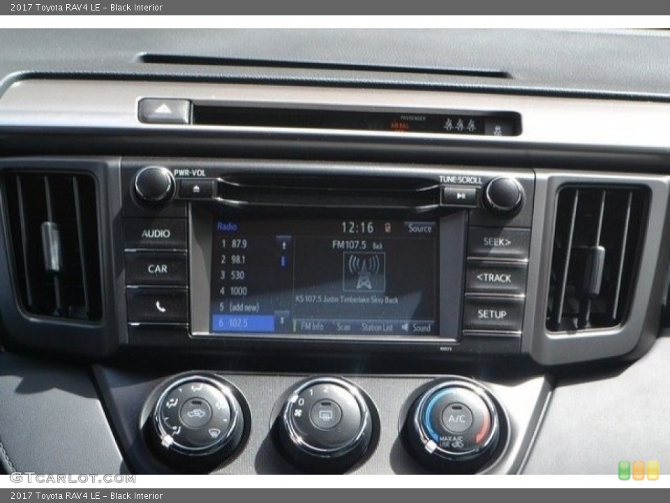 Black Interior Controls for the 2017 Toyota RAV4 LE #119991966