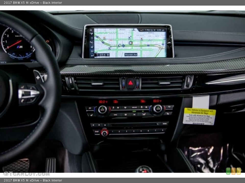 Black Interior Controls for the 2017 BMW X5 M xDrive #119992875