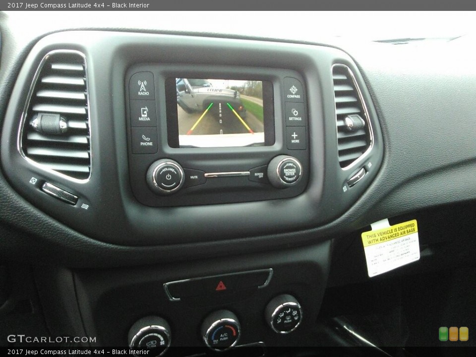 Black Interior Controls for the 2017 Jeep Compass Latitude 4x4 #119993775