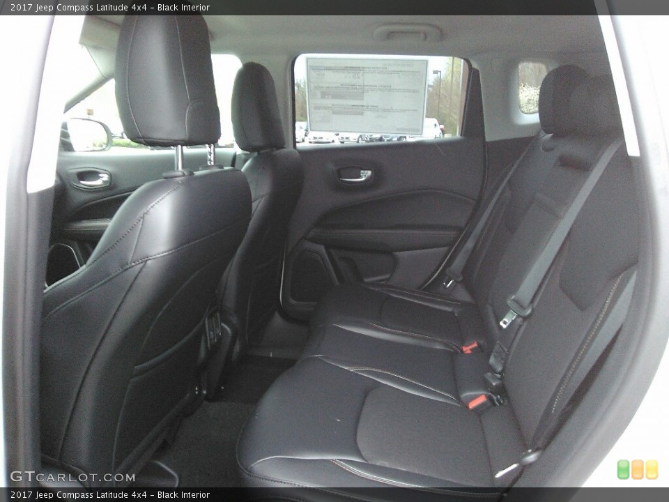 Black Interior Rear Seat for the 2017 Jeep Compass Latitude 4x4 #119993838