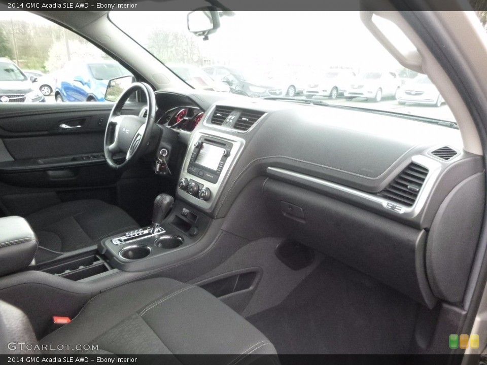 Ebony Interior Dashboard for the 2014 GMC Acadia SLE AWD #119994192