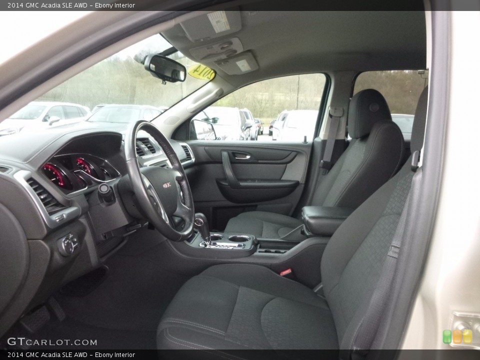 Ebony Interior Front Seat for the 2014 GMC Acadia SLE AWD #119994417