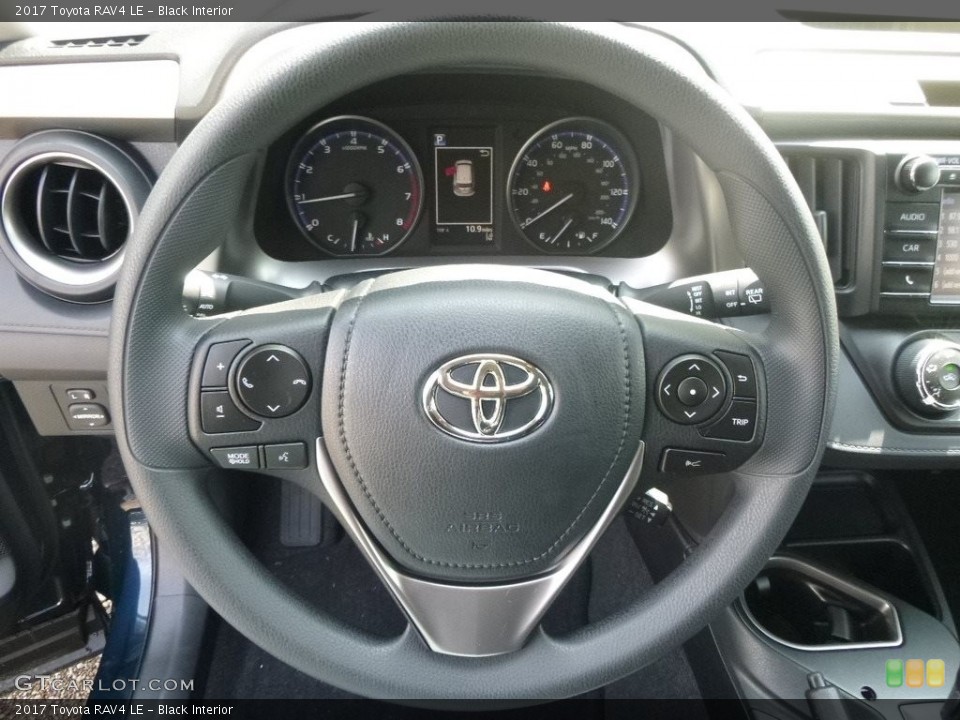 Black Interior Steering Wheel for the 2017 Toyota RAV4 LE #119994915
