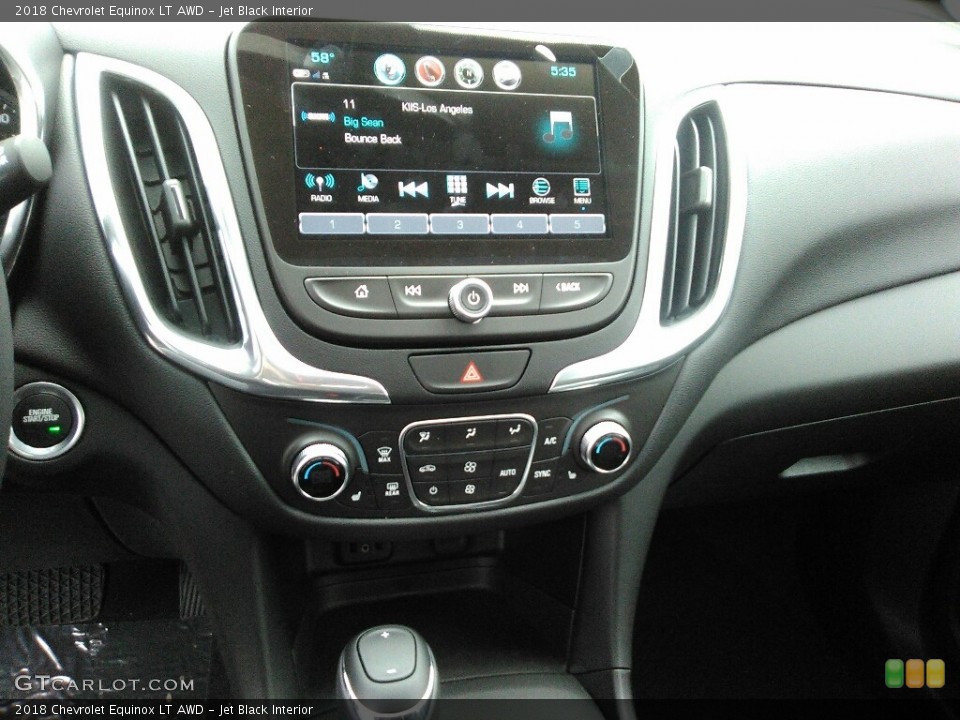 Jet Black Interior Controls for the 2018 Chevrolet Equinox LT AWD #119995799