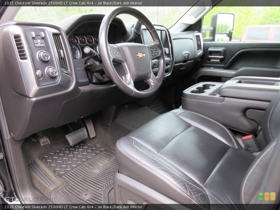 Jet Black/Dark Ash Interior Prime Interior for the 2015 Chevrolet Silverado 2500HD LT Crew Cab 4x4 #119998407
