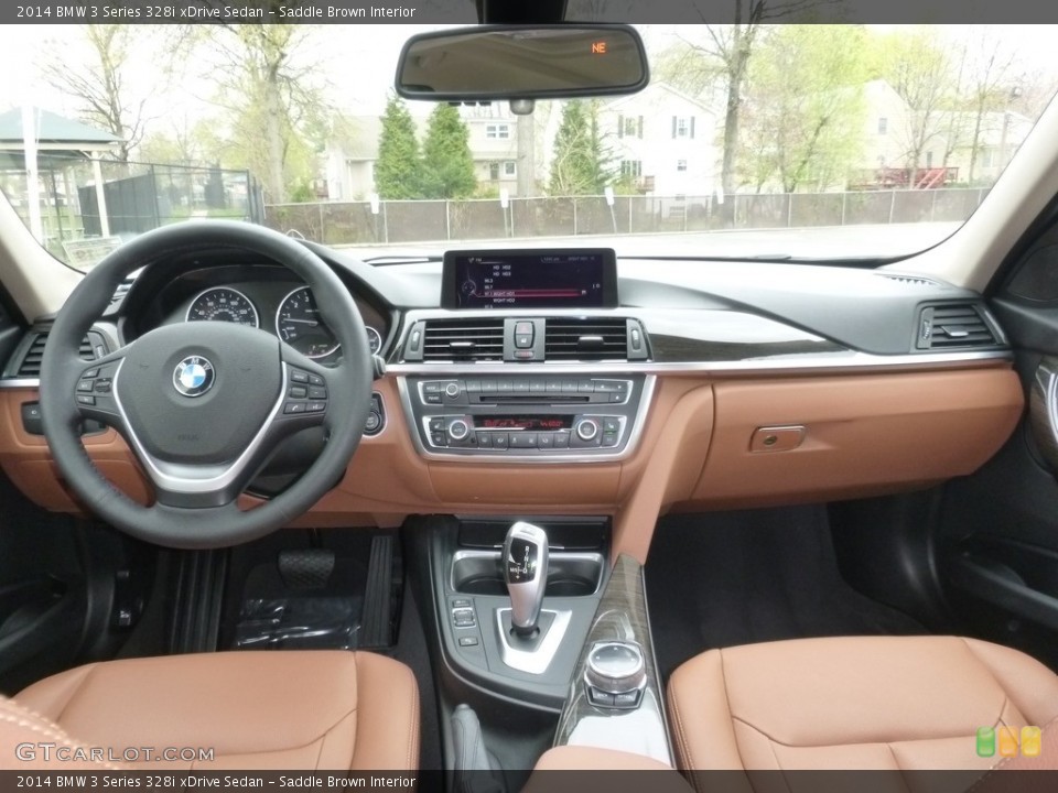 Saddle Brown Interior Dashboard for the 2014 BMW 3 Series 328i xDrive Sedan #119999781