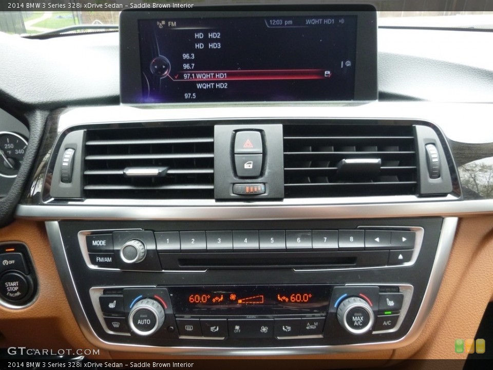 Saddle Brown Interior Controls for the 2014 BMW 3 Series 328i xDrive Sedan #119999904