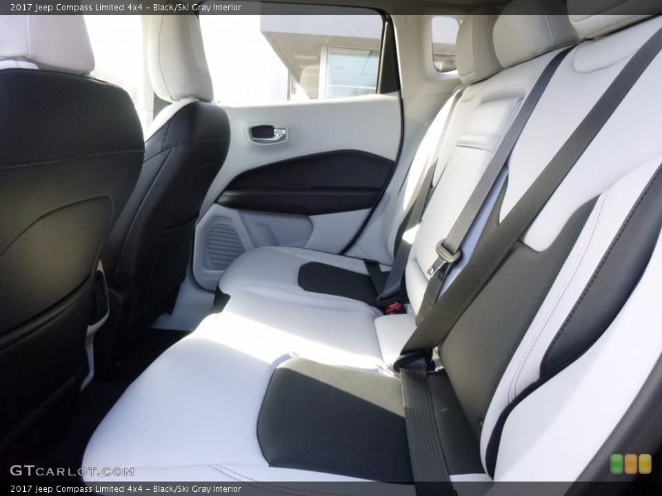 Black/Ski Gray Interior Rear Seat for the 2017 Jeep Compass Limited 4x4 #120004224