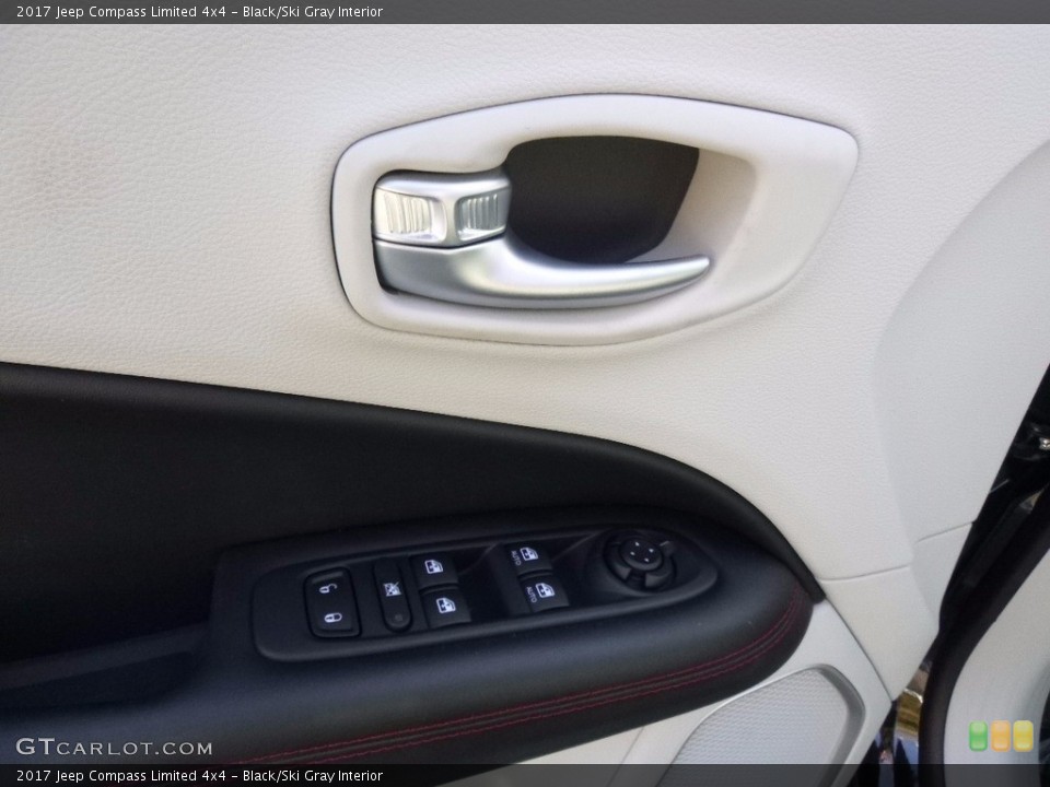 Black/Ski Gray Interior Door Panel for the 2017 Jeep Compass Limited 4x4 #120004269