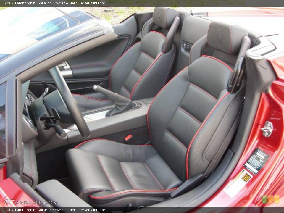 Nero Perseus Interior Photo for the 2007 Lamborghini Gallardo Spyder #12000470