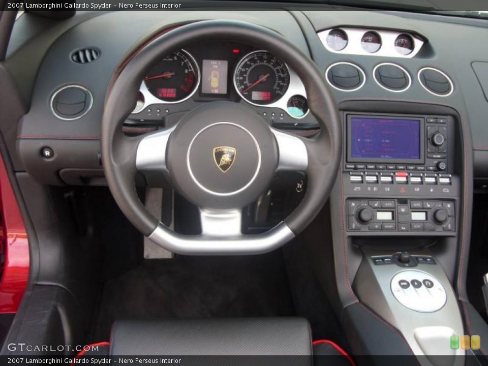 Nero Perseus Interior Dashboard for the 2007 Lamborghini Gallardo Spyder #12000487