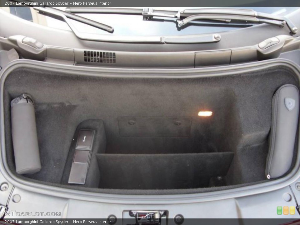Nero Perseus Interior Trunk for the 2007 Lamborghini Gallardo Spyder #12000526