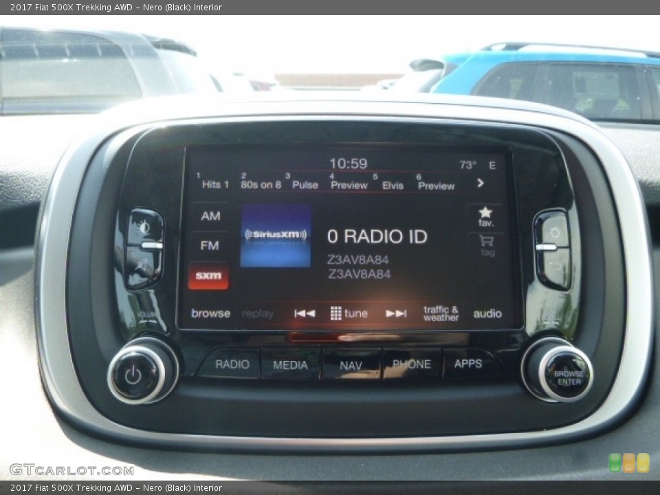 Nero (Black) Interior Audio System for the 2017 Fiat 500X Trekking AWD #120005931