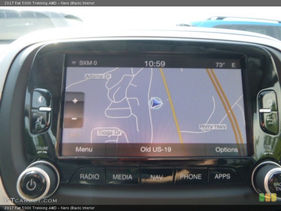Nero (Black) Interior Navigation for the 2017 Fiat 500X Trekking AWD #120005944
