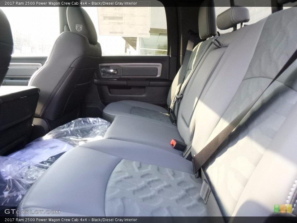 Black/Diesel Gray Interior Rear Seat for the 2017 Ram 2500 Power Wagon Crew Cab 4x4 #120006069
