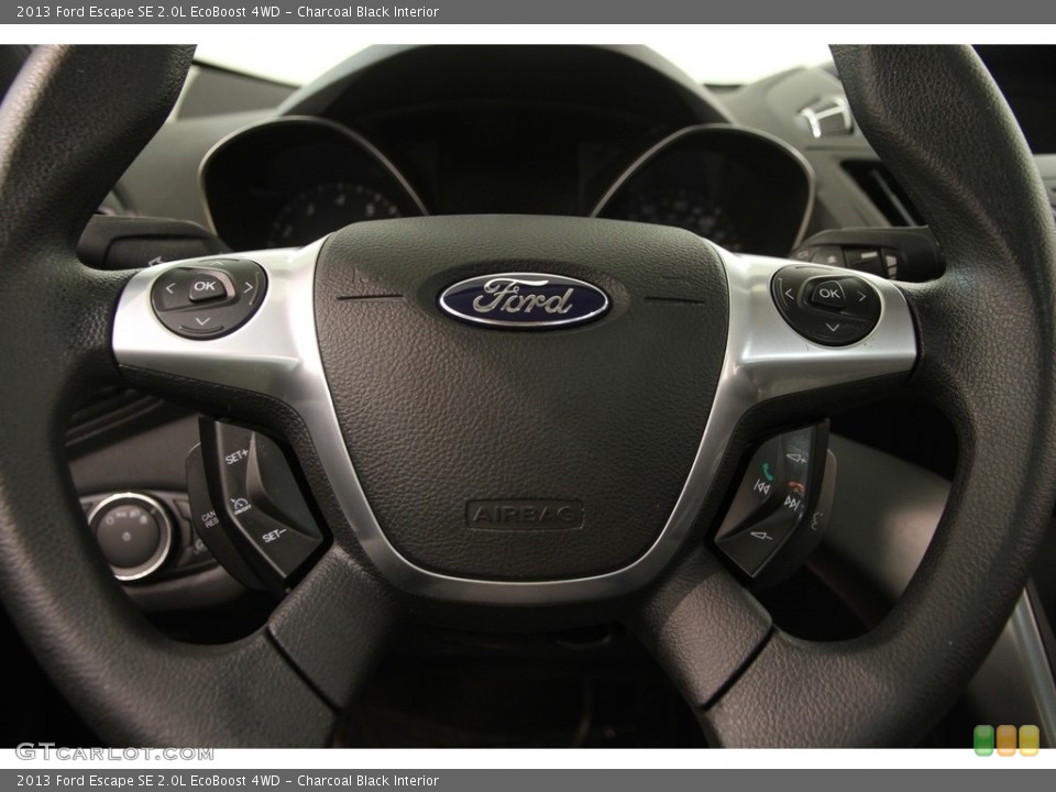 Charcoal Black Interior Steering Wheel for the 2013 Ford Escape SE 2.0L EcoBoost 4WD #120010350
