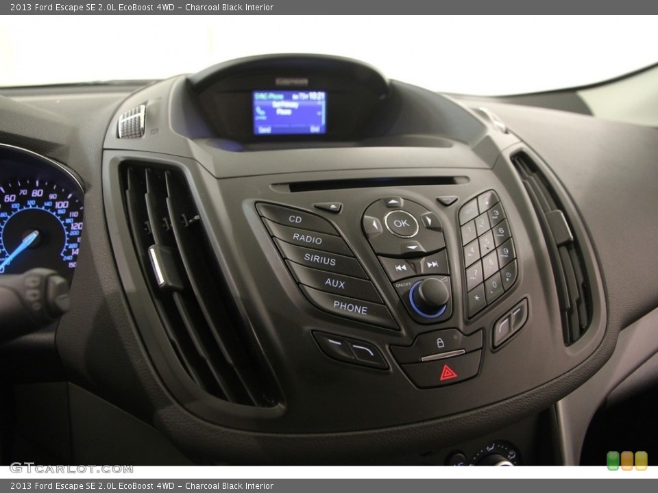Charcoal Black Interior Controls for the 2013 Ford Escape SE 2.0L EcoBoost 4WD #120010389