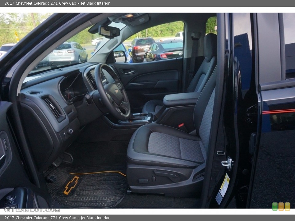 Jet Black Interior Photo for the 2017 Chevrolet Colorado Z71 Crew Cab #120012504