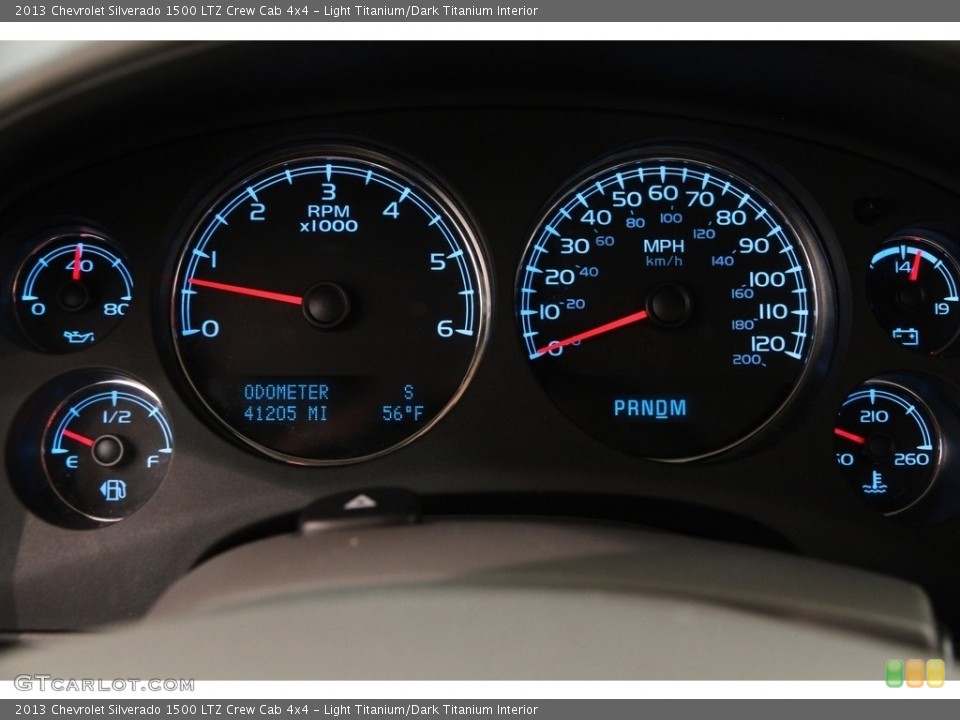 Light Titanium/Dark Titanium Interior Gauges for the 2013 Chevrolet Silverado 1500 LTZ Crew Cab 4x4 #120013473
