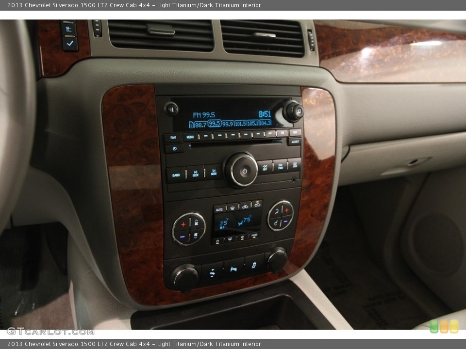 Light Titanium/Dark Titanium Interior Controls for the 2013 Chevrolet Silverado 1500 LTZ Crew Cab 4x4 #120013494