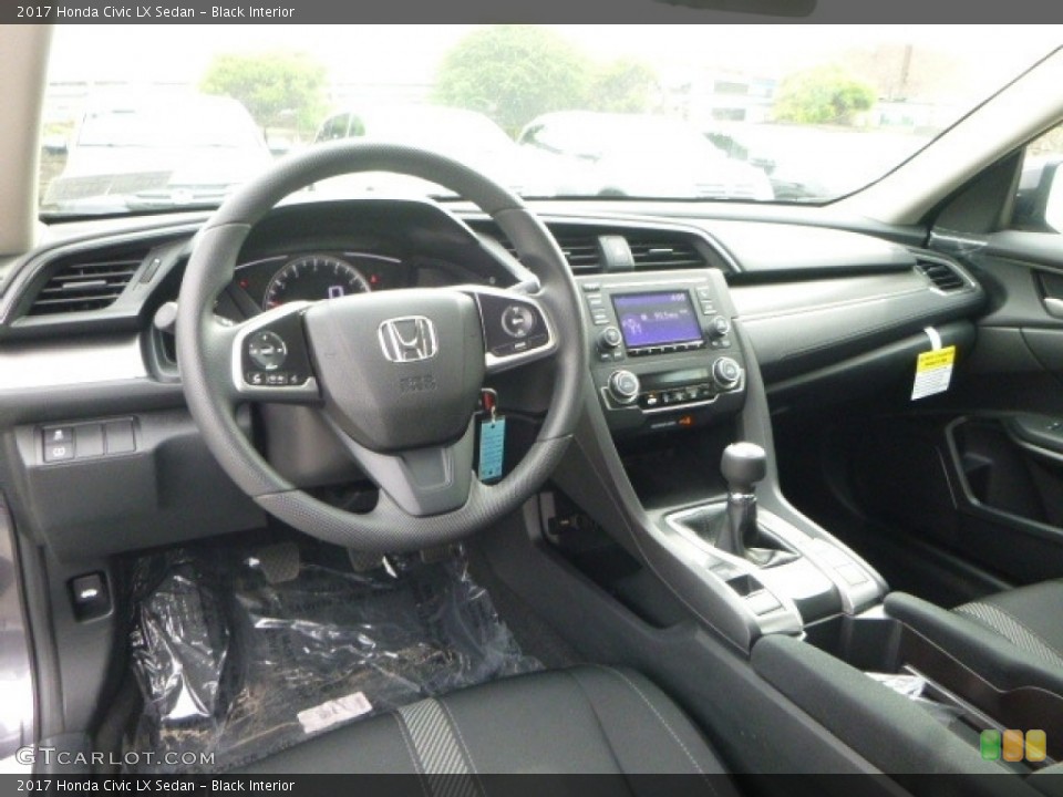 Black Interior Photo for the 2017 Honda Civic LX Sedan #120013794