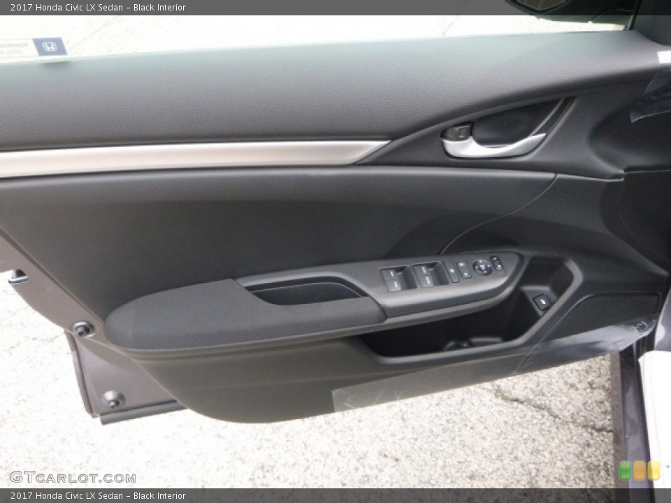 Black Interior Door Panel for the 2017 Honda Civic LX Sedan #120013810
