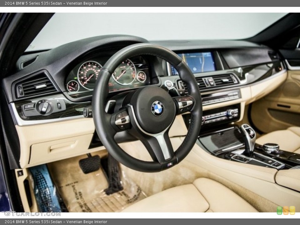 Venetian Beige Interior Photo for the 2014 BMW 5 Series 535i Sedan #120017628