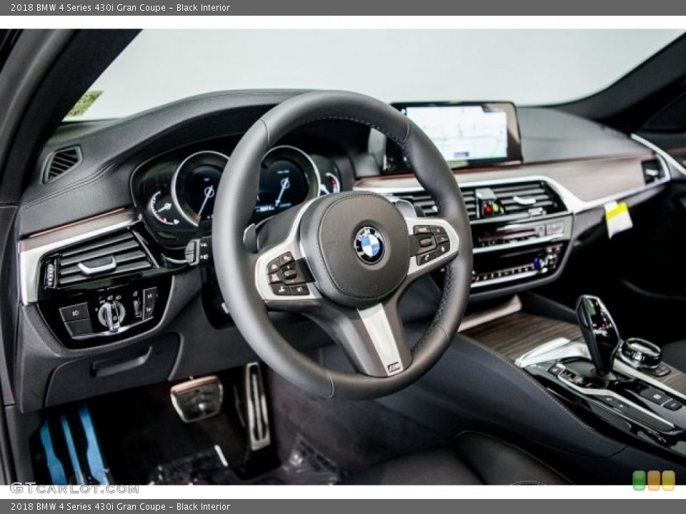 Black Interior Dashboard for the 2018 BMW 4 Series 430i Gran Coupe #120017676