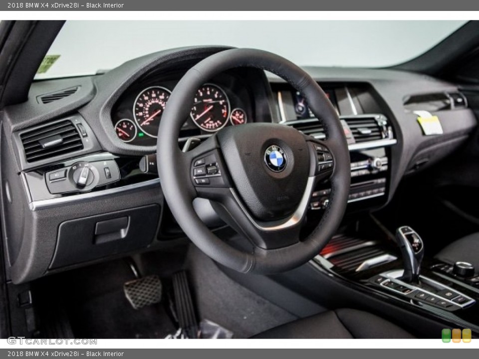 Black Interior Dashboard for the 2018 BMW X4 xDrive28i #120017712