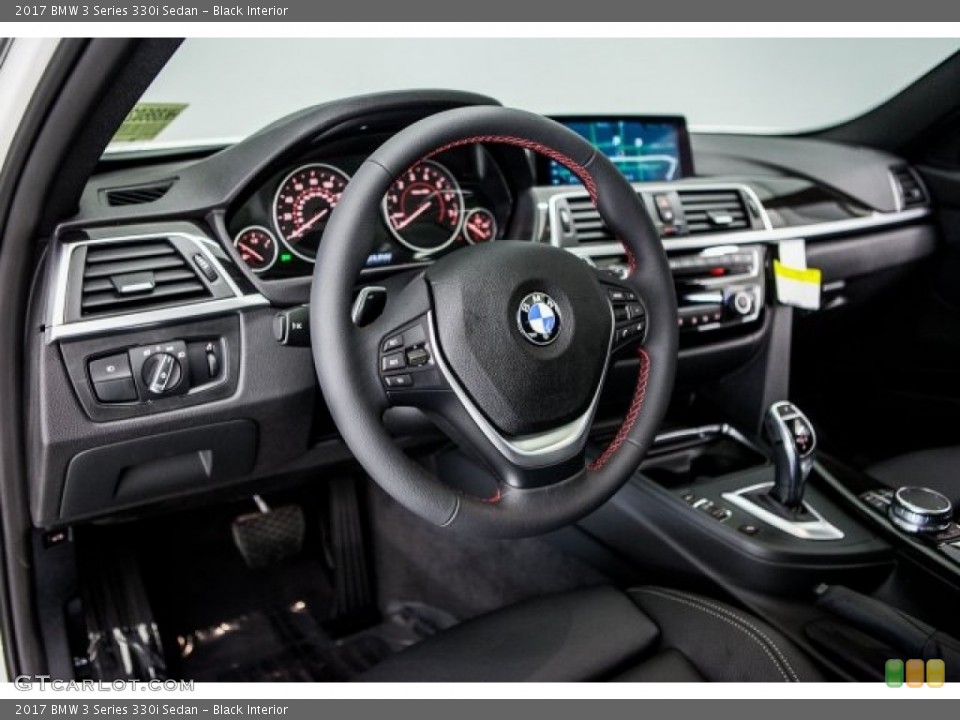 Black Interior Steering Wheel for the 2017 BMW 3 Series 330i Sedan #120017856
