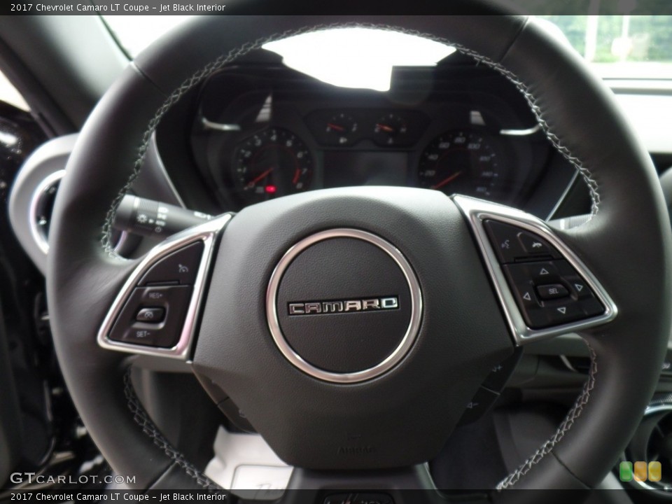 Jet Black Interior Steering Wheel for the 2017 Chevrolet Camaro LT Coupe #120026985