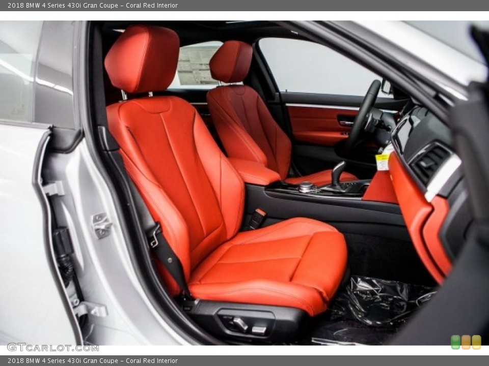 Coral Red Interior Photo for the 2018 BMW 4 Series 430i Gran Coupe #120031092