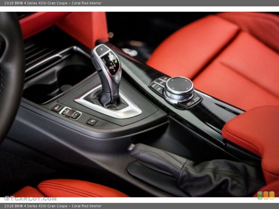 Coral Red Interior Transmission for the 2018 BMW 4 Series 430i Gran Coupe #120031197