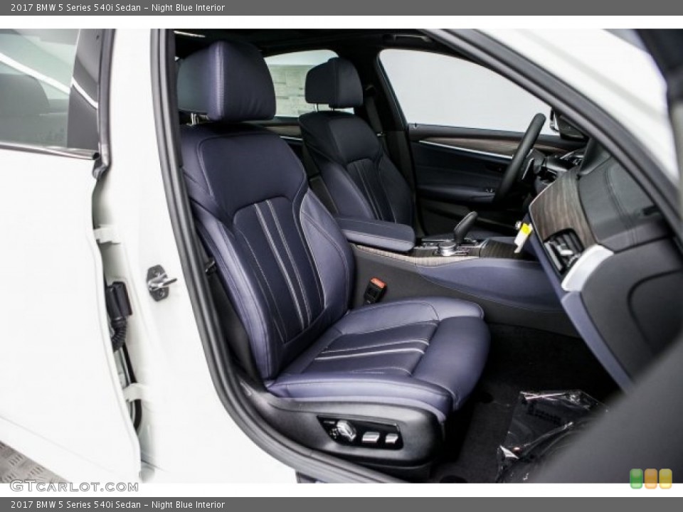 Night Blue Interior Photo for the 2017 BMW 5 Series 540i Sedan #120032349
