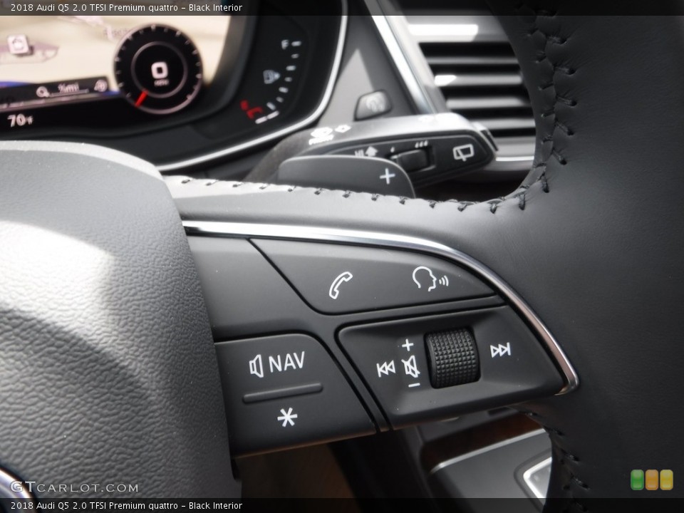 Black Interior Controls for the 2018 Audi Q5 2.0 TFSI Premium quattro #120042255