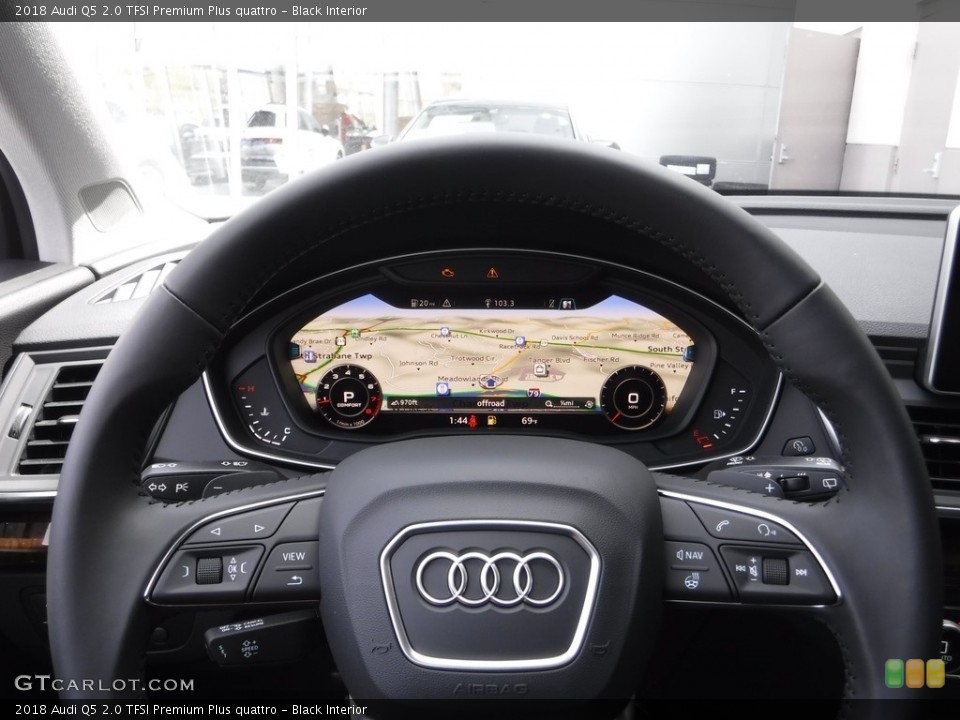 Black Interior Steering Wheel for the 2018 Audi Q5 2.0 TFSI Premium Plus quattro #120043233