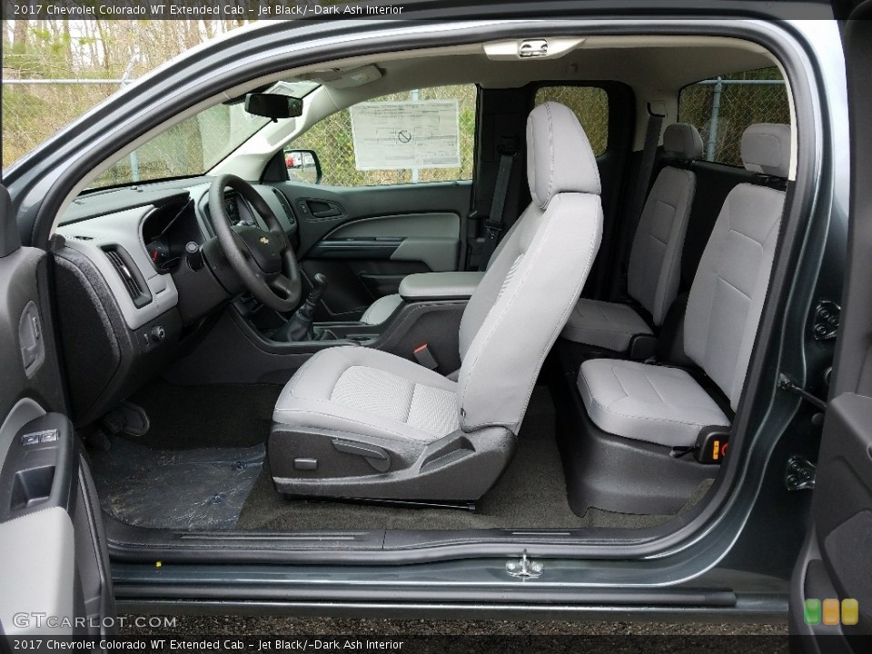 Jet Black/­Dark Ash Interior Photo for the 2017 Chevrolet Colorado WT Extended Cab #120045747