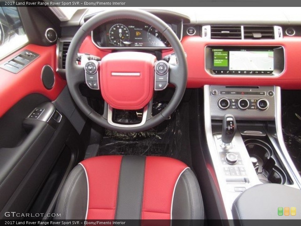 Ebony/Pimento Interior Dashboard for the 2017 Land Rover Range Rover Sport SVR #120046494