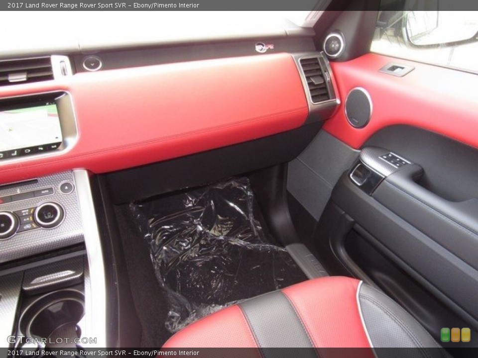 Ebony/Pimento Interior Dashboard for the 2017 Land Rover Range Rover Sport SVR #120046515