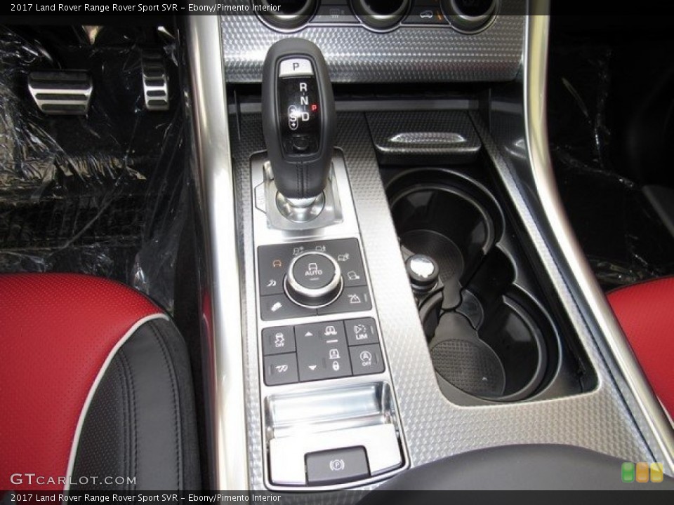Ebony/Pimento Interior Controls for the 2017 Land Rover Range Rover Sport SVR #120046620