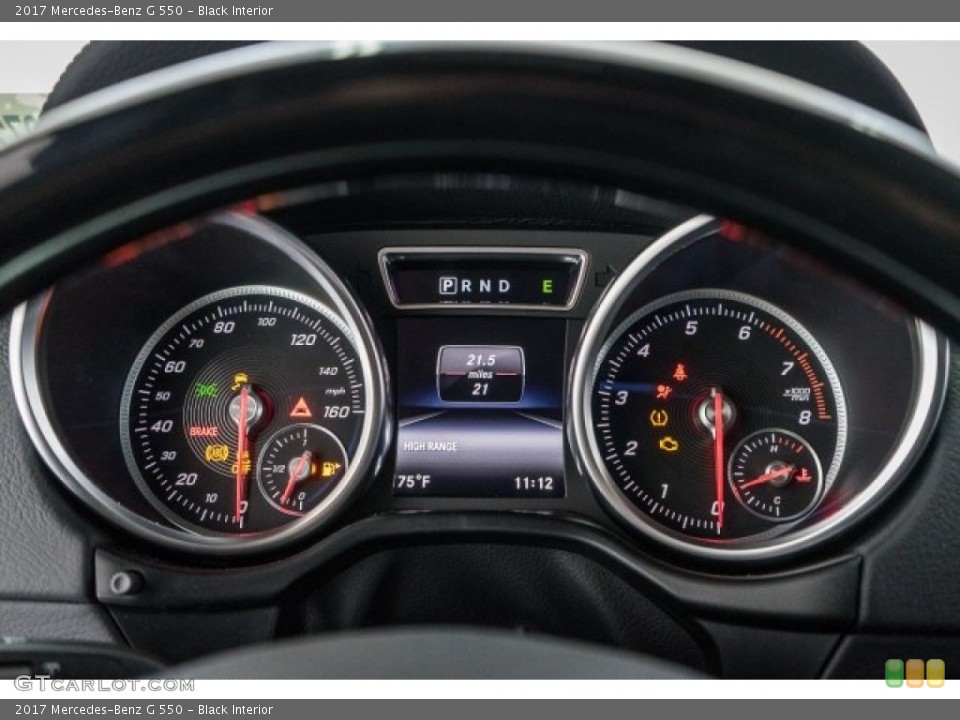 Black Interior Gauges for the 2017 Mercedes-Benz G 550 #120046695