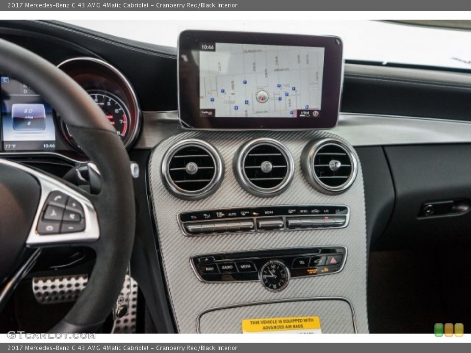 Cranberry Red/Black Interior Controls for the 2017 Mercedes-Benz C 43 AMG 4Matic Cabriolet #120047454