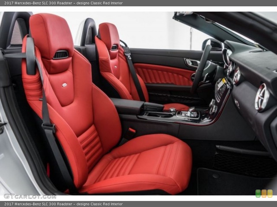 designo Classic Red 2017 Mercedes-Benz SLC Interiors