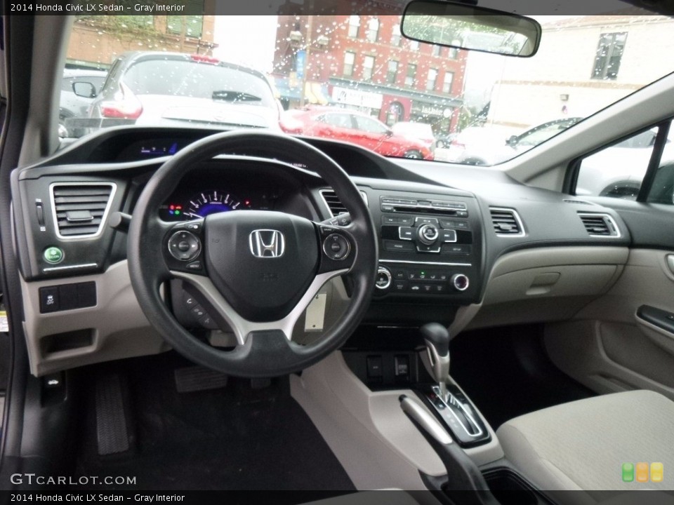 Gray Interior Dashboard for the 2014 Honda Civic LX Sedan #120051231