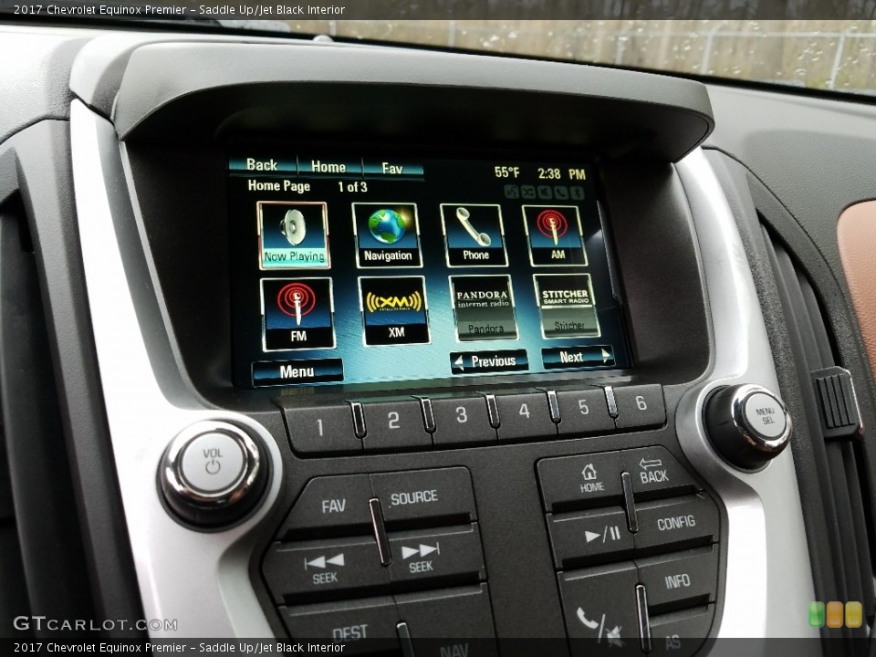 Saddle Up/Jet Black Interior Controls for the 2017 Chevrolet Equinox Premier #120052449