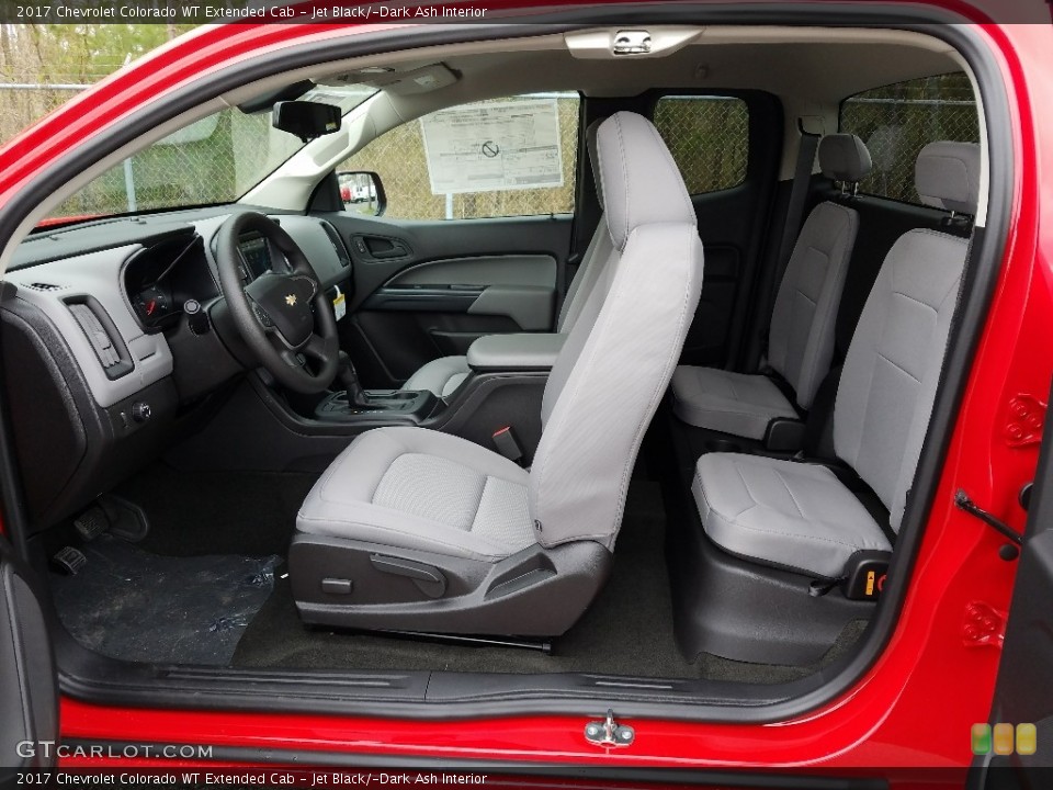 Jet Black/­Dark Ash Interior Photo for the 2017 Chevrolet Colorado WT Extended Cab #120053040