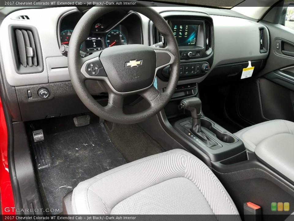 Jet Black/­Dark Ash Interior Prime Interior for the 2017 Chevrolet Colorado WT Extended Cab #120053073