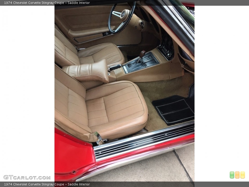 Saddle Interior Photo for the 1974 Chevrolet Corvette Stingray Coupe #120055725