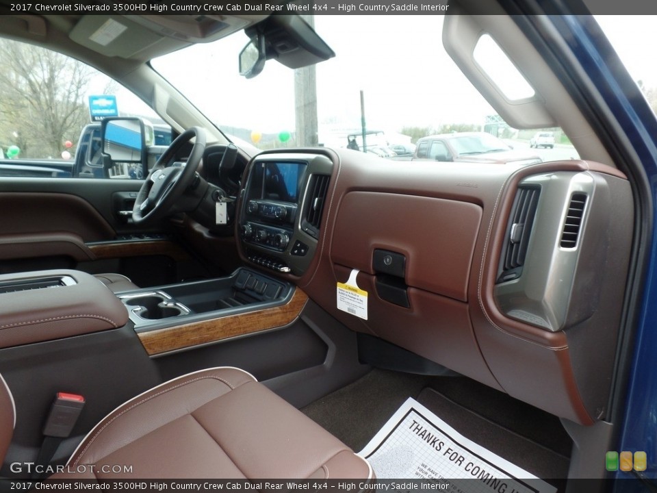 High Country Saddle Interior Dashboard for the 2017 Chevrolet Silverado 3500HD High Country Crew Cab Dual Rear Wheel 4x4 #120056175