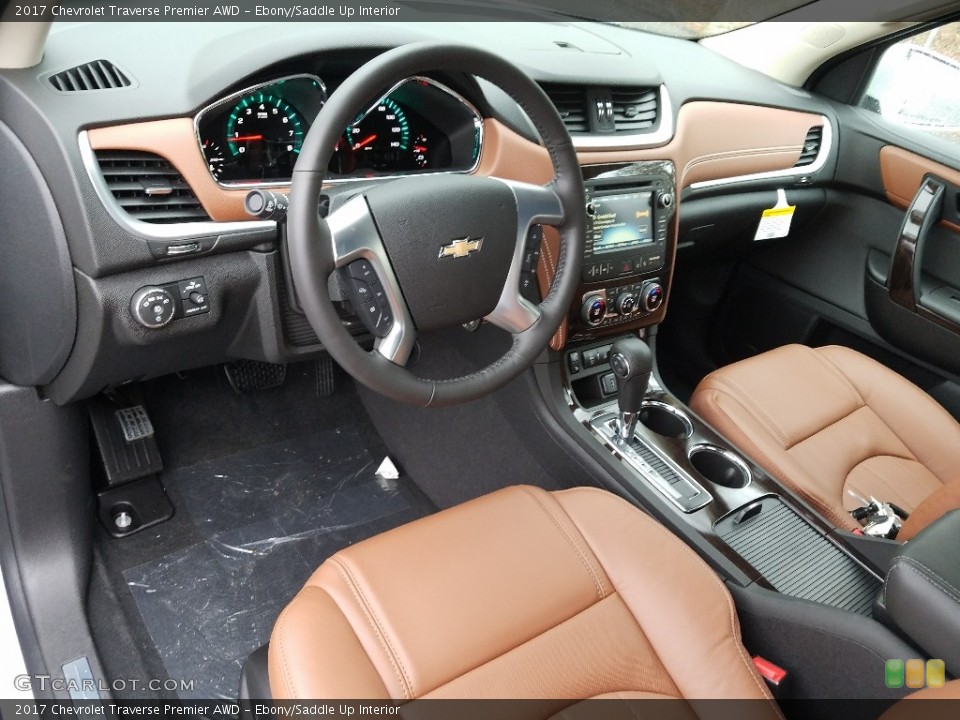 Ebony/Saddle Up Interior Photo for the 2017 Chevrolet Traverse Premier AWD #120056217
